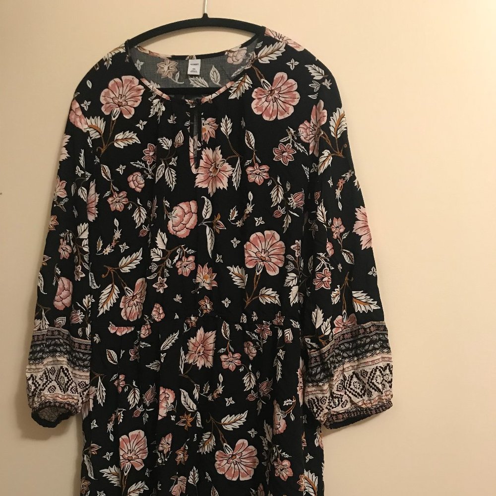 Floral-Print Fit & Flair Dress